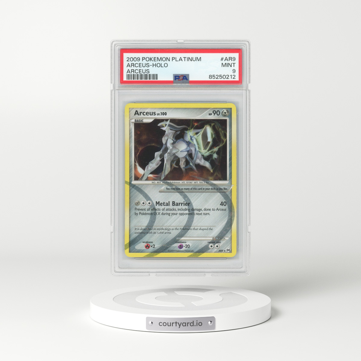 2009 Platinum - Arceus #AR9 Arceus - Holo (PSA 9 MINT)