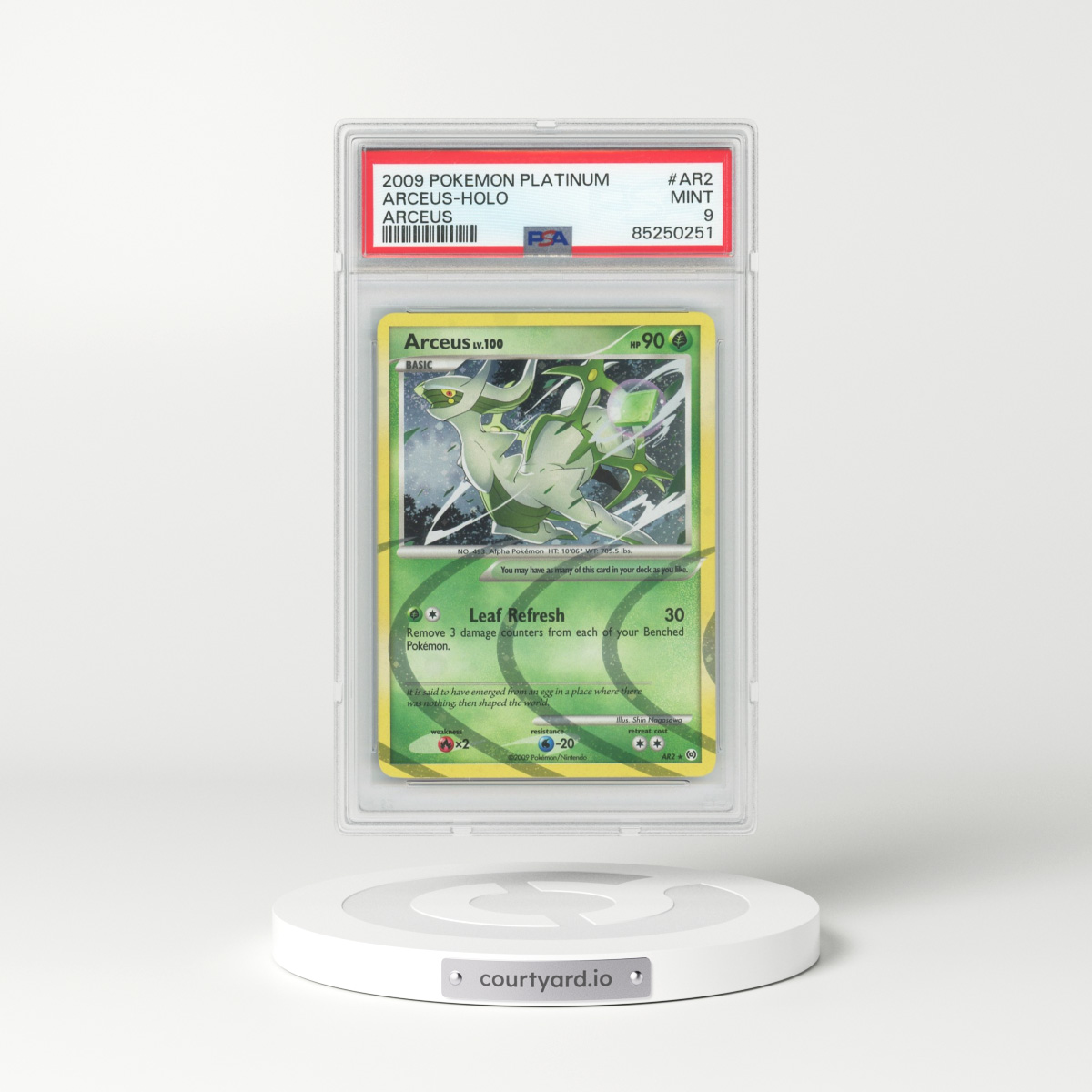 2009 Platinum - Arceus #AR2 Arceus - Holo (PSA 9 MINT)