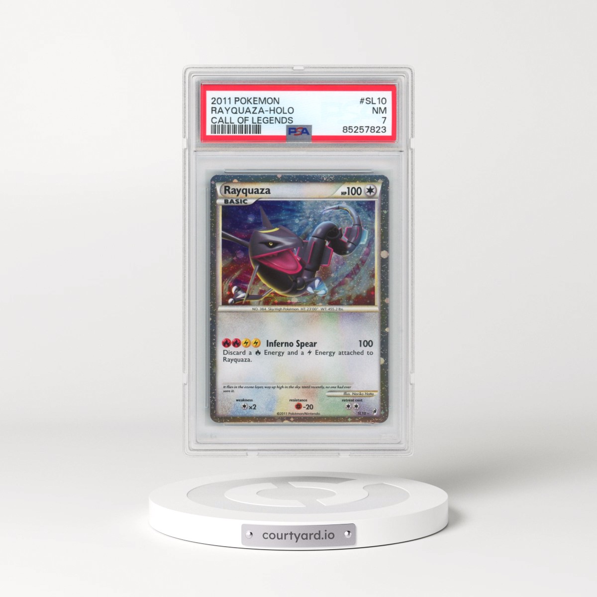 2011 Pokémon Call of Legends #SL10 Rayquaza - Holo (PSA 7 NM)