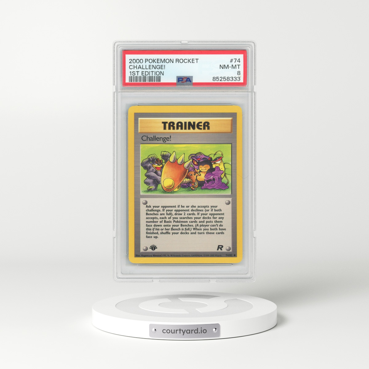 2000 Team Rocket #74 Challenge! (PSA 8 NM-MT)