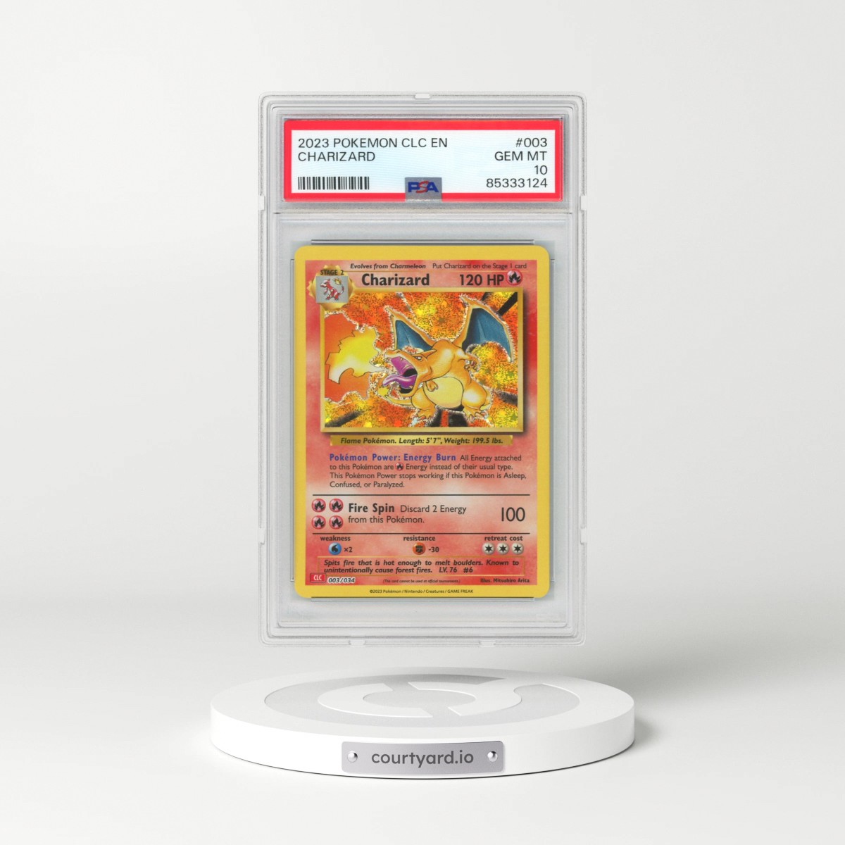 2023 Pokémon Clc-Trading Card Game Classic Charizard & HO-Oh EX Deck #003 Charizard (PSA 10 GEM MINT)