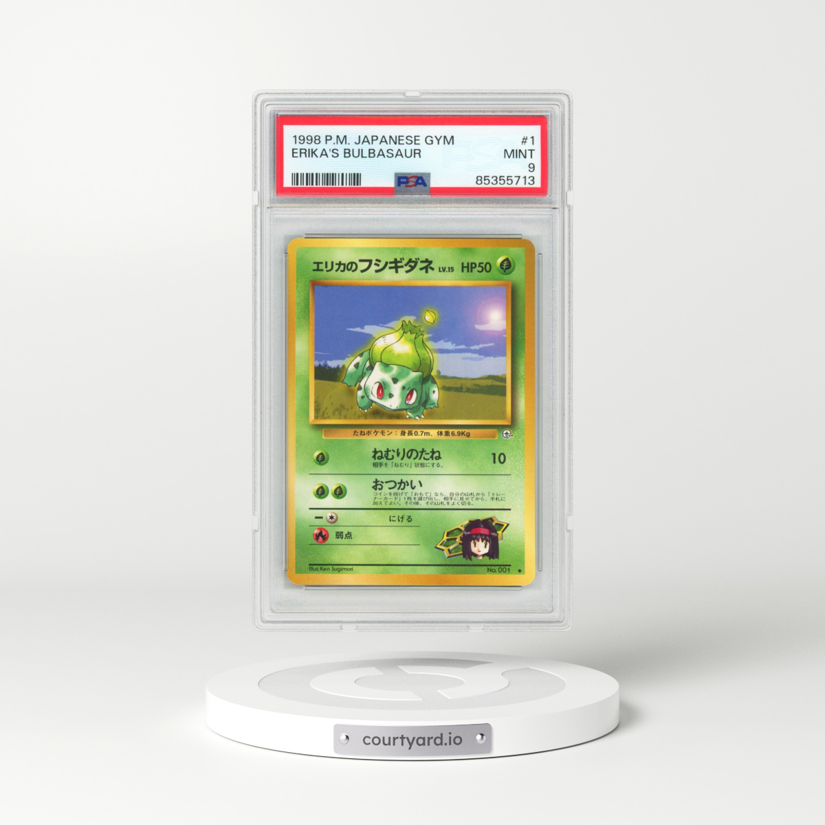 1998 Pokémon Gym #1 Erika's Bulbasaur (PSA 9 MINT)