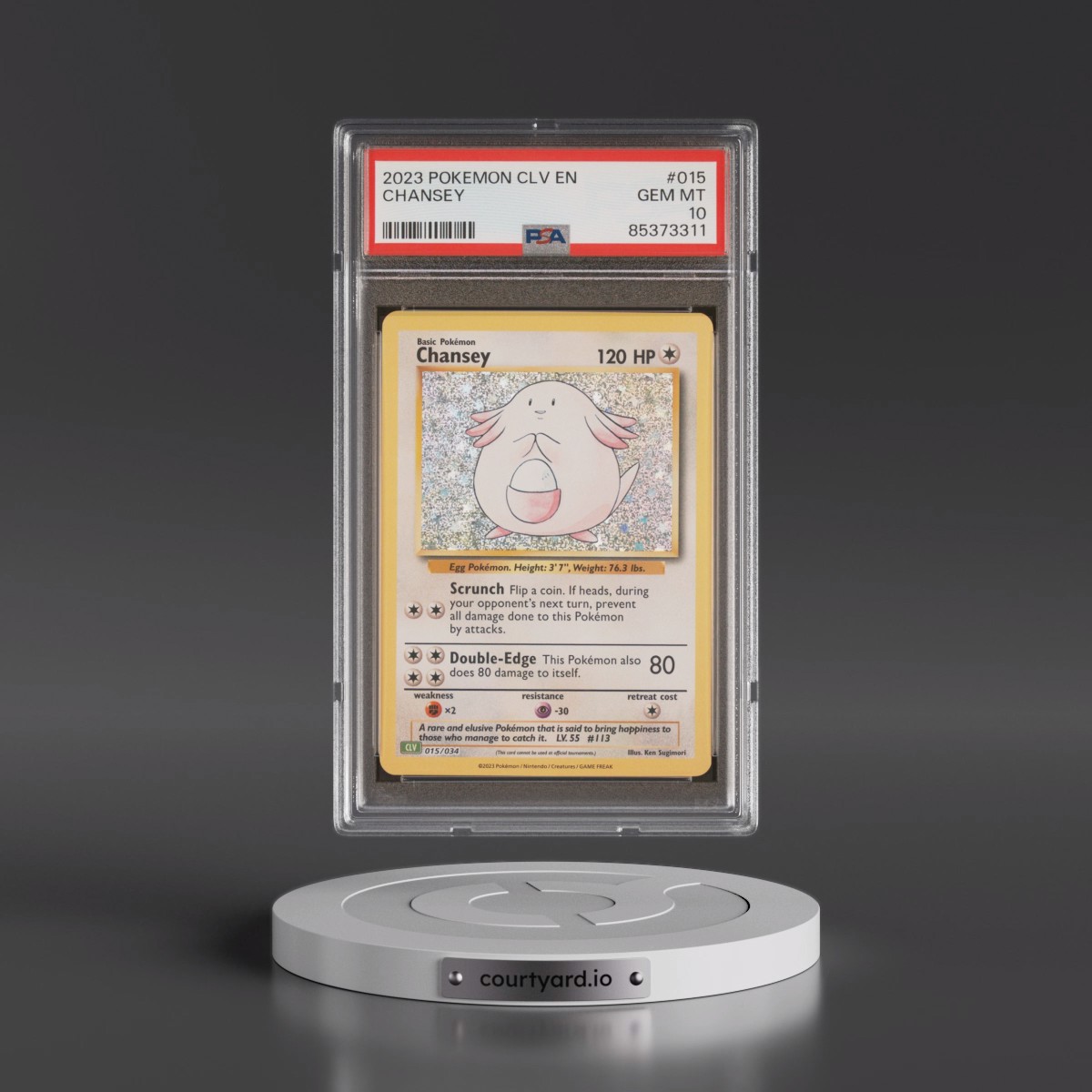 2023 Pokémon CLV-Trading Card Game Classic Venusaur & Lugia EX Deck #015 Chansey (PSA 10 GEM MINT)