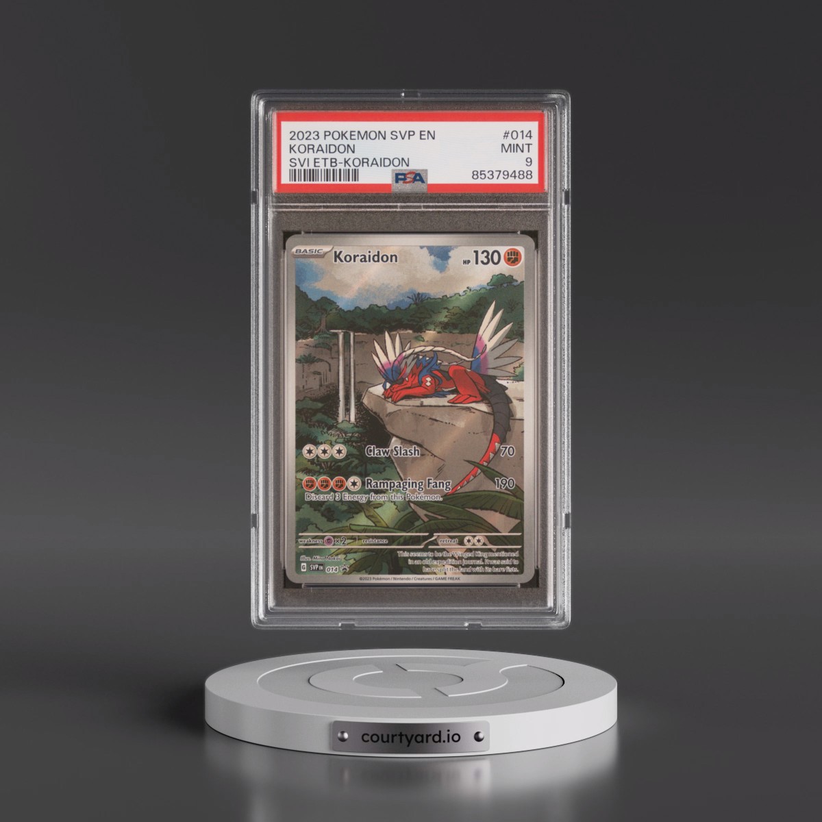 2023 Pokémon Svp EN-SV Black Star Promo #014 Koraidon - Scarlet & Violet Elite Trainer Box-Koraidon (PSA 9 MINT)