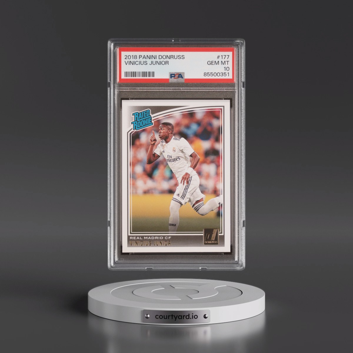 2018 Panini Donruss #177 Vinicius Junior (PSA 10 GEM MINT)