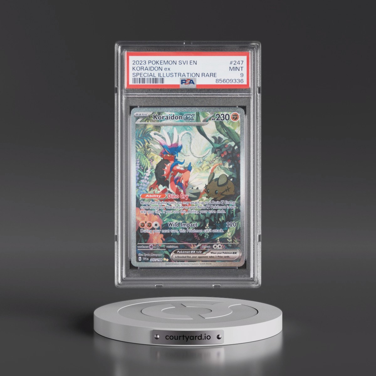 2023 Pokémon Svi EN-Scarlet & Violet #247 Koraidon EX - Holo Special Illustration Rare (PSA 9 MINT)