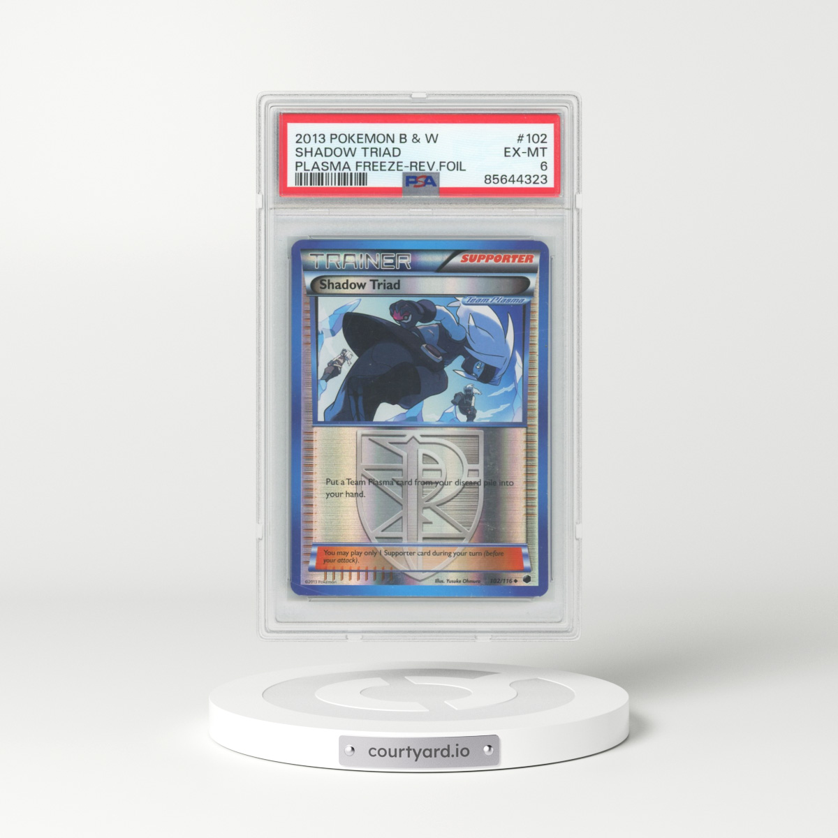 2013 Plasma Freeze #102 Shadow Triad - Holo (PSA 6 EX-MT)
