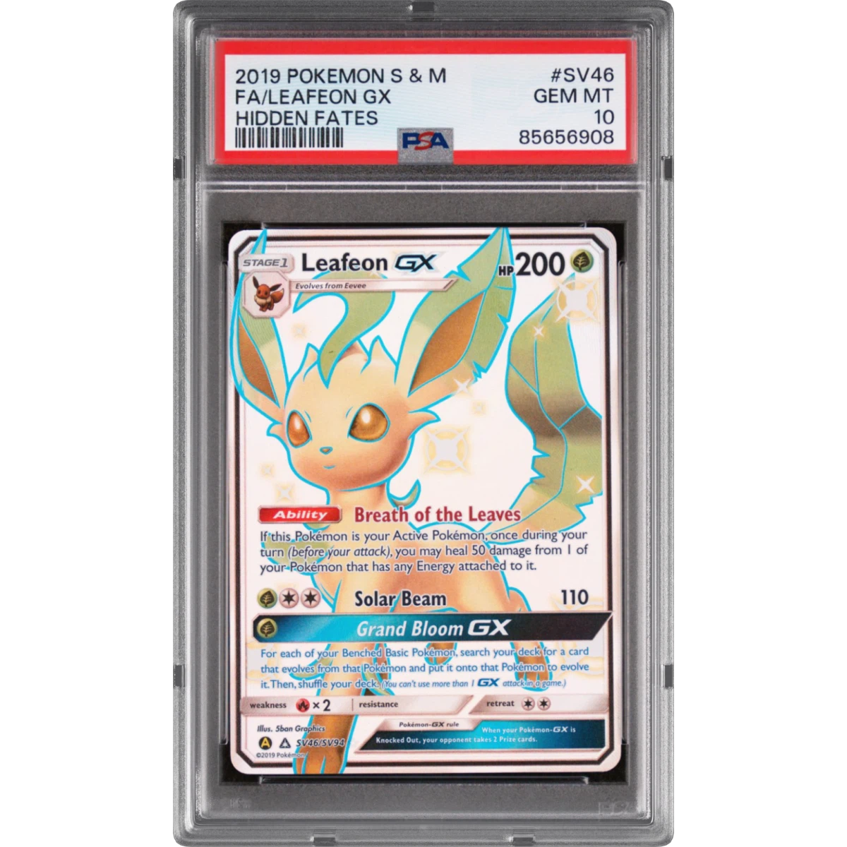 Leafeon GX card artwork