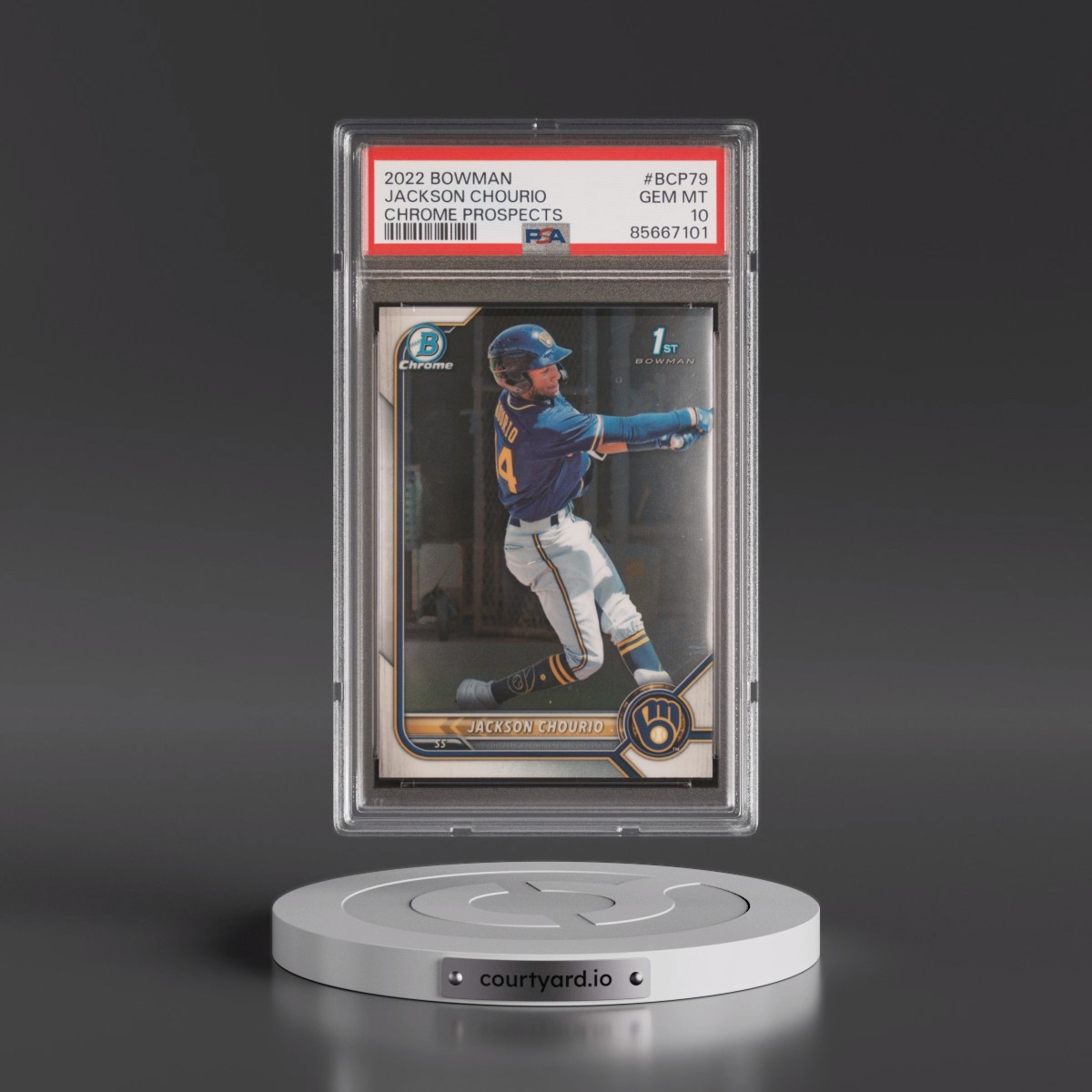 2022 Bowman Chrome Prospects #BCP79 Jackson Chourio (PSA 10 GEM MINT)