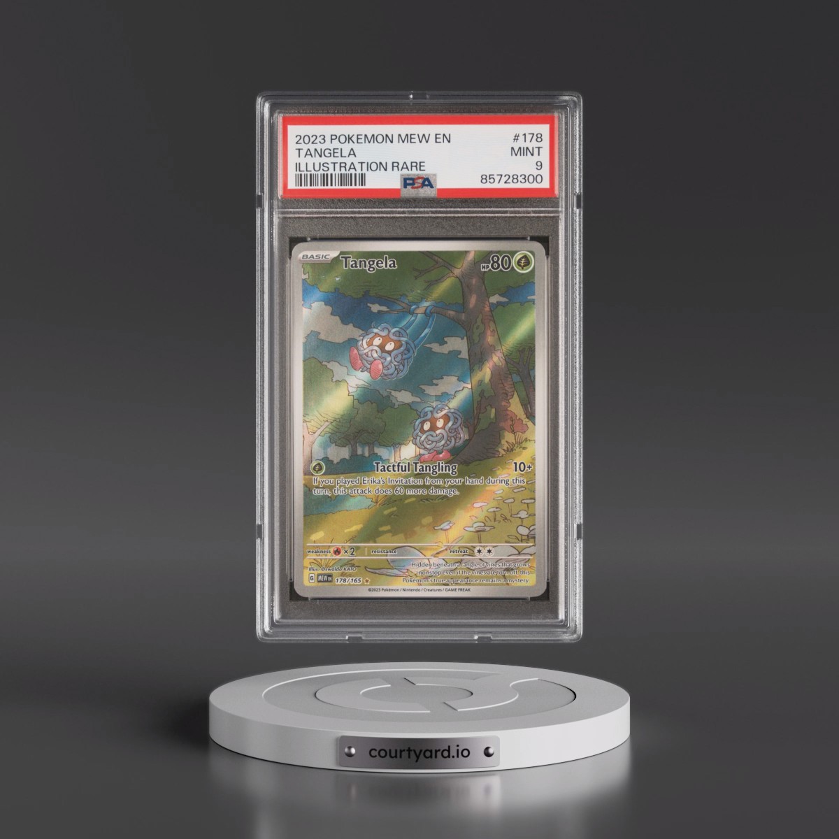 2023 Pokémon Mew EN-151 #178 Tangela - Illustration Rare (PSA 9 MINT)