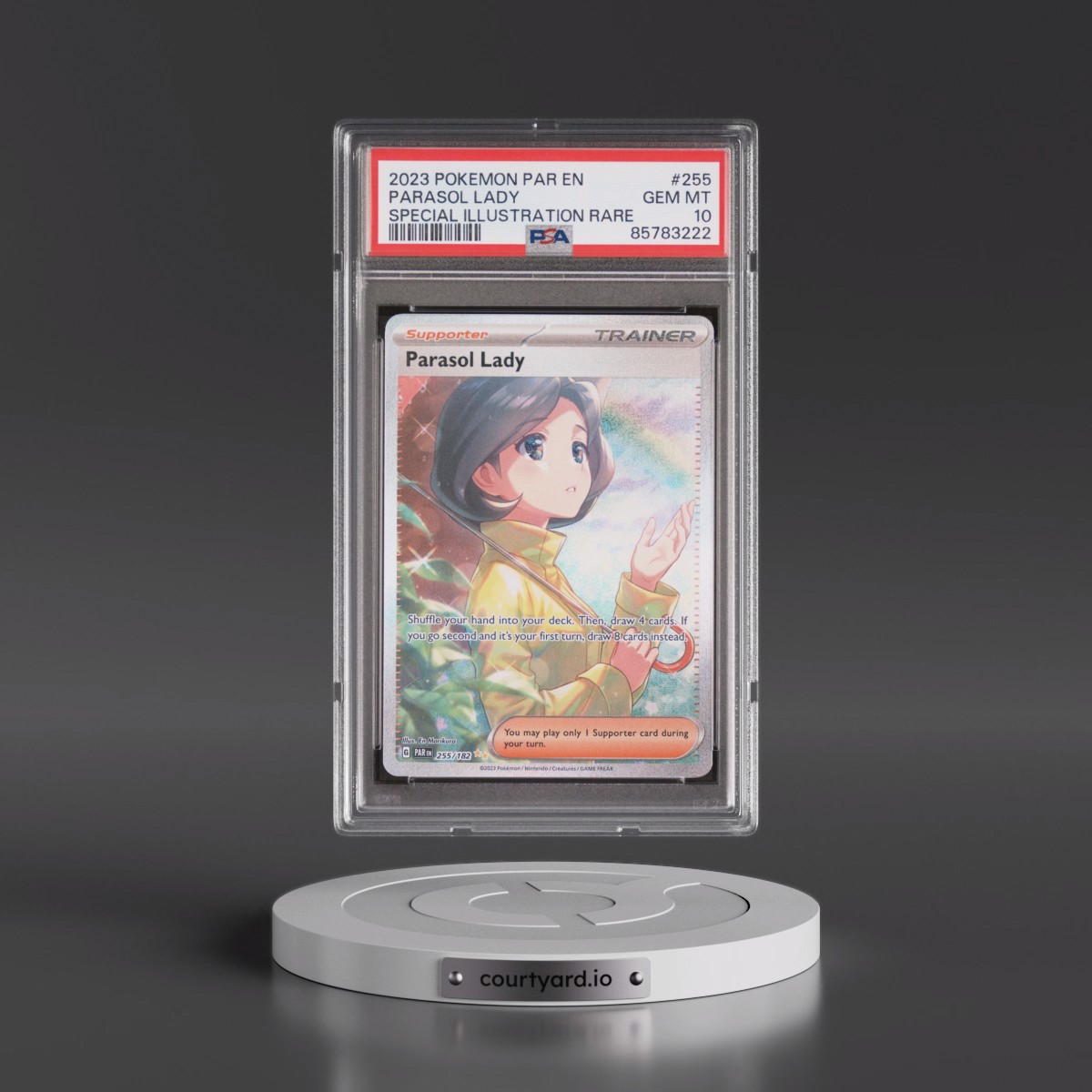 2023 Pokémon Par EN-Paradox Rift #255 Parasol Lady - Special Illustration Rare (PSA 10 GEM MINT)