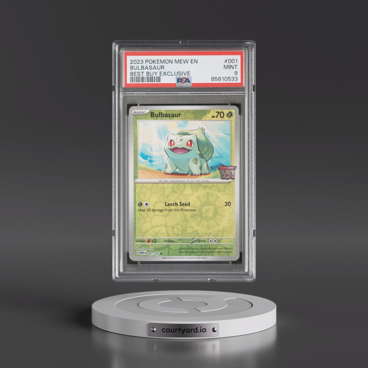 2023 Pokémon Mew EN-151 #001 Bulbasaur - Best Buy Exclusive (PSA 9 MINT)