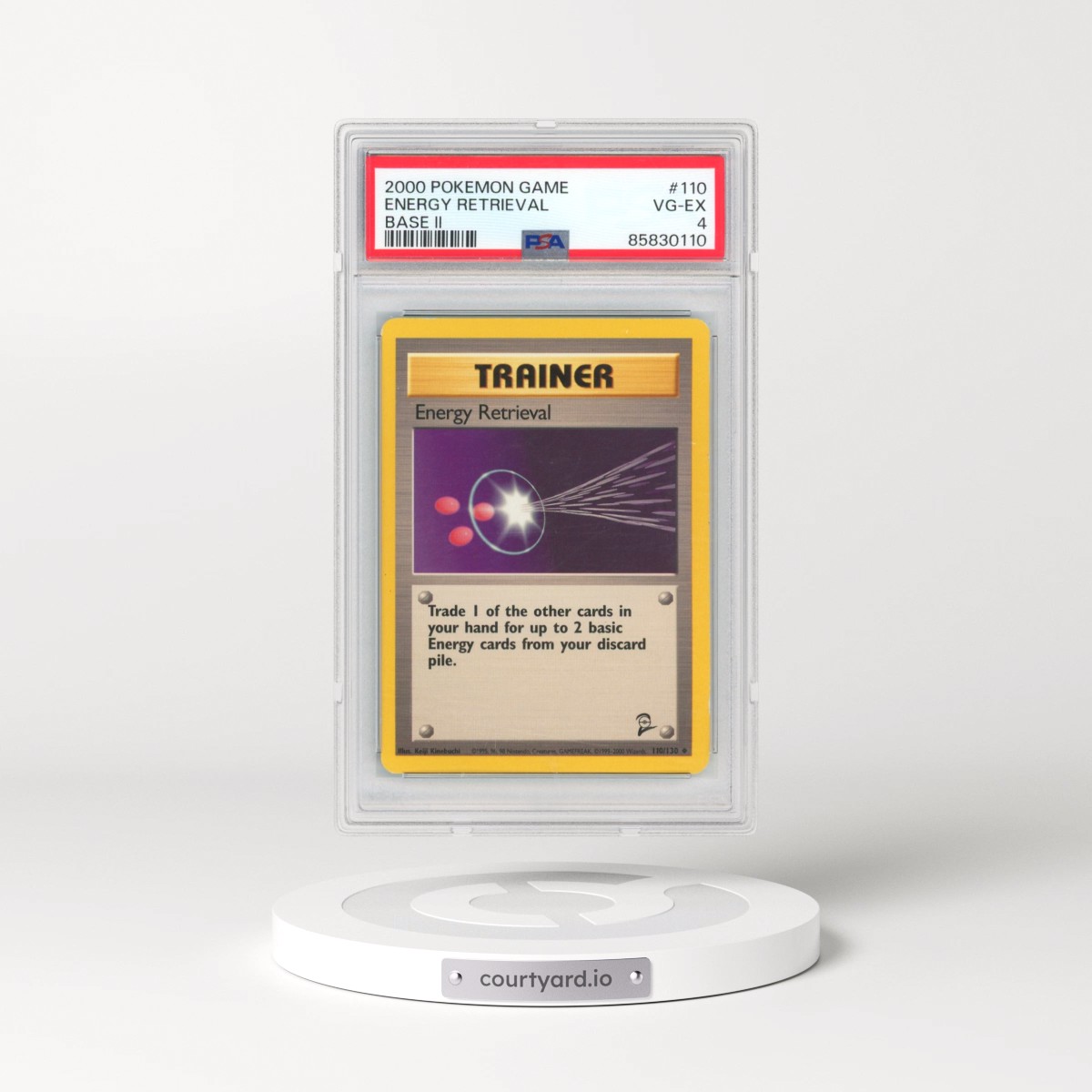 2000 Pokémon Game Base II #110 Energy Retrieval (PSA 4 VG-EX)