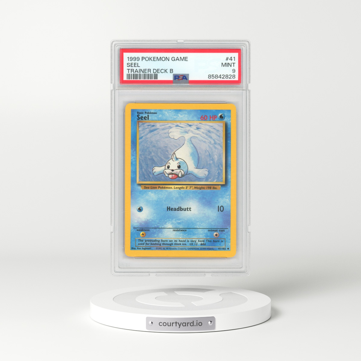 1999 Pokémon Game #41 Seel - Trainer Deck B (PSA 9 MINT)