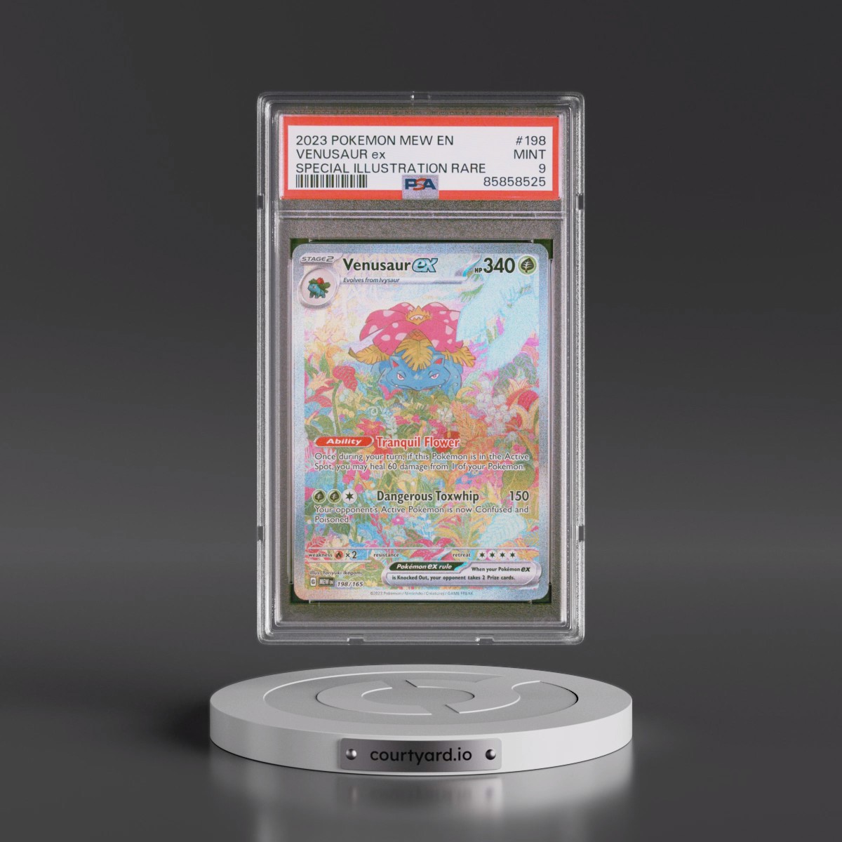 2023 Pokémon Mew EN-151 #198 Venusaur EX - Holo Special Illustration Rare (PSA 9 MINT)