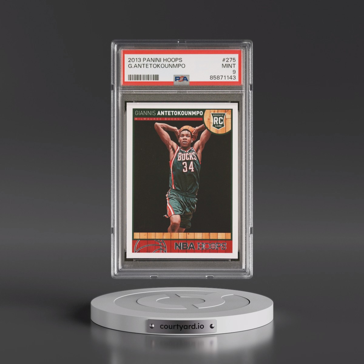 2013 Panini Hoops #275 Giannis Antetokounmpo (PSA 9 MINT)