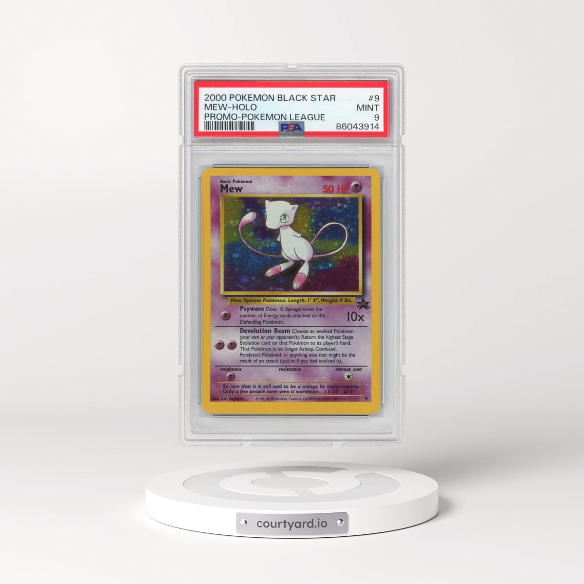2000 Black Star Promo #9 Mew - Holo (PSA 9 MINT)