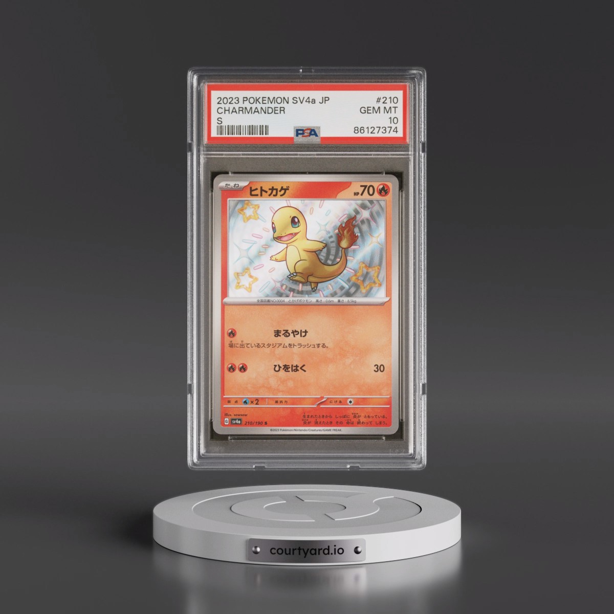 2023 Pokémon Sv4a-Shiny Treasure EX #210 Charmander - S (PSA 10 GEM MINT)