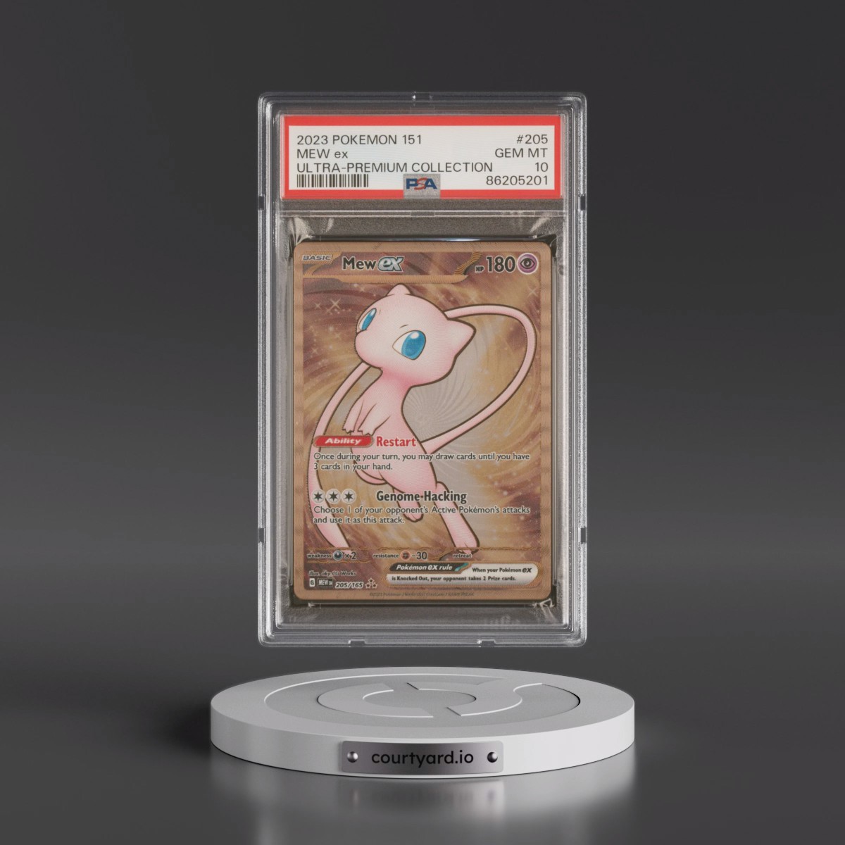 2023 Pokémon 151 Ultra-Premium Collection #205 Mew EX - Holo (PSA 10 GEM MINT)