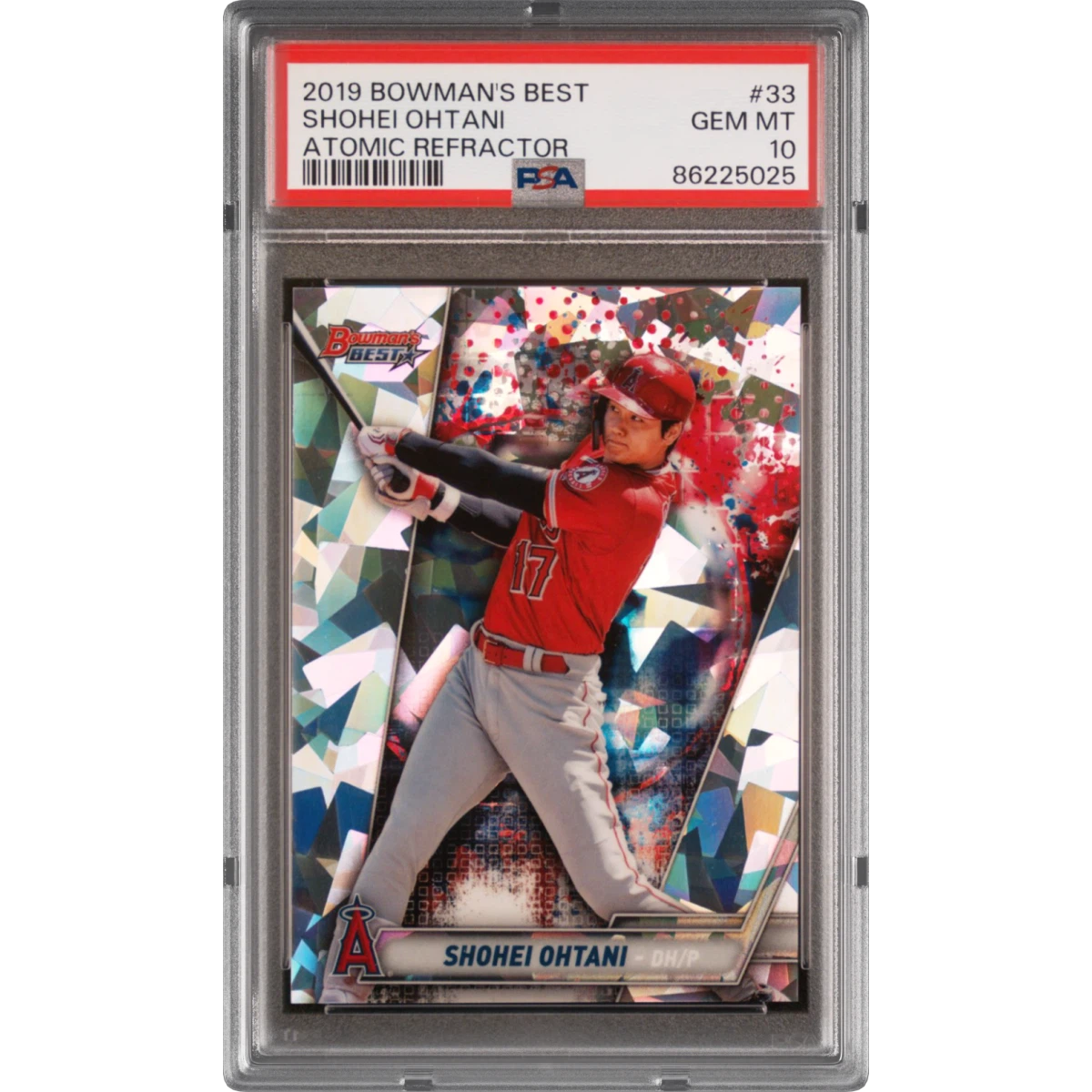 2019 Bowman's Best #33 Shohei Ohtani - Atomic Refractor (PSA 10 GEM MINT)