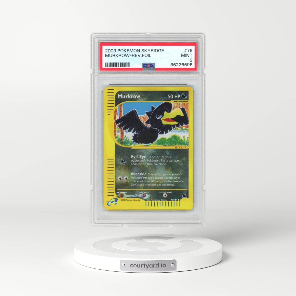 2003 Pokémon Skyridge #79 Murkrow - Reverse Foil (PSA 9 MINT)