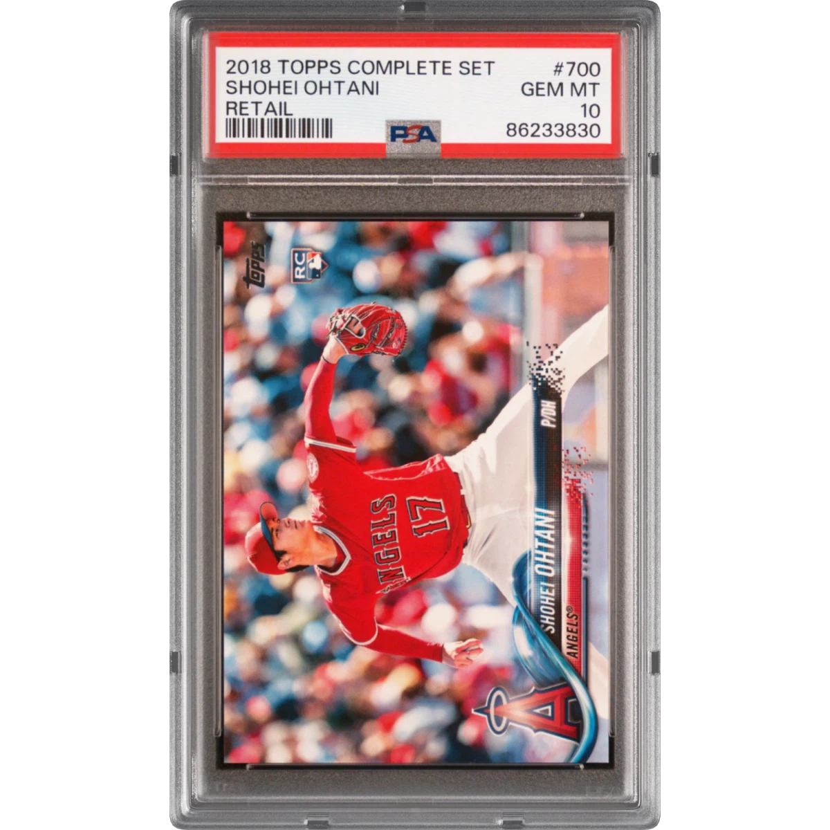 2018 Topps Complete Set #700 Shohei Ohtani - Retail (PSA 10 GEM MINT)