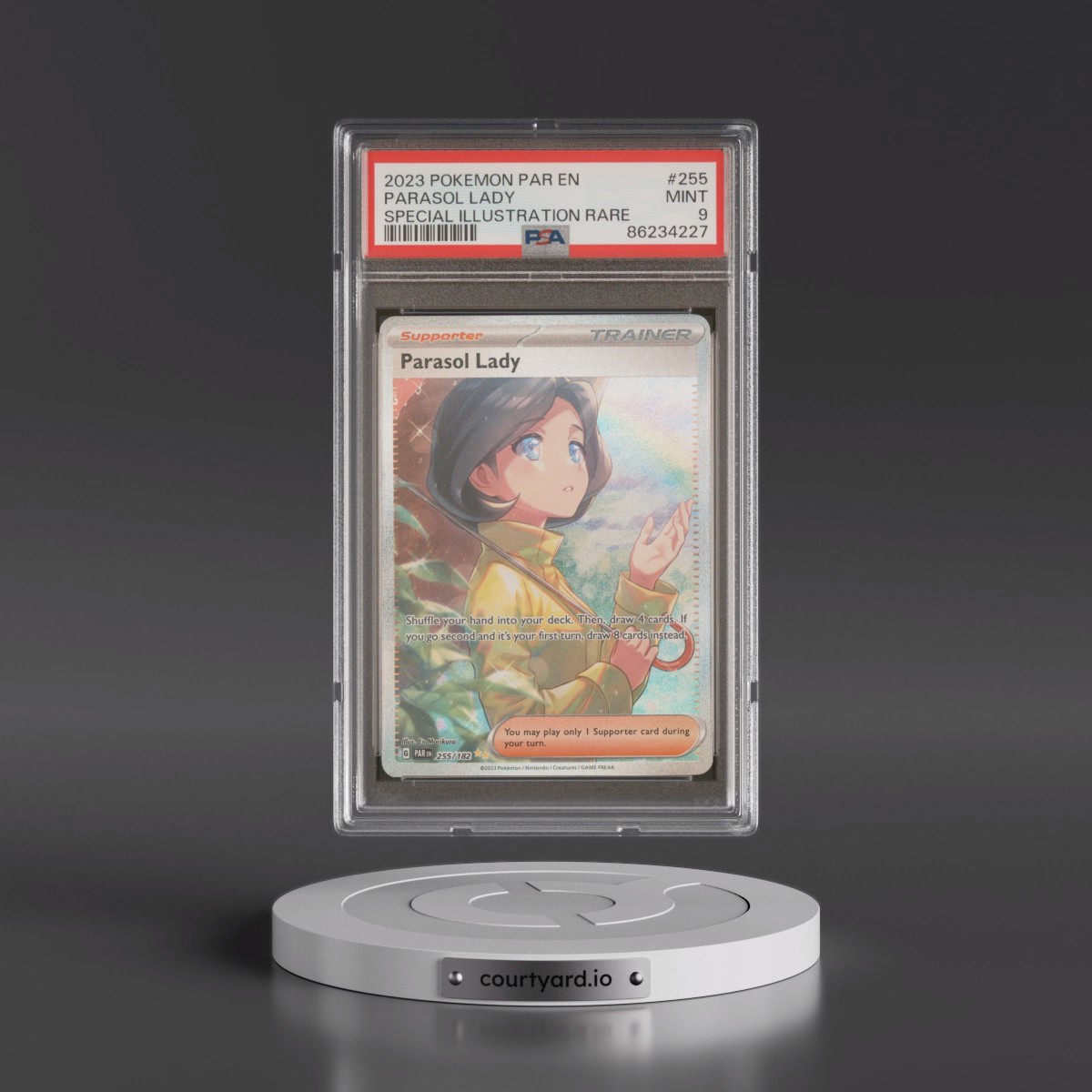 2023 Pokémon Par EN-Paradox Rift #255 Parasol Lady - Special Illustration Rare (PSA 9 MINT)