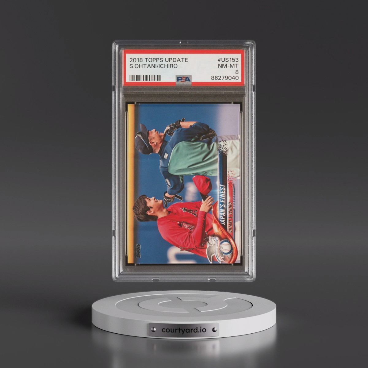 2018 Topps Update #US153 Ichiro/Shohei Ohtani (PSA 8 NM-MT)
