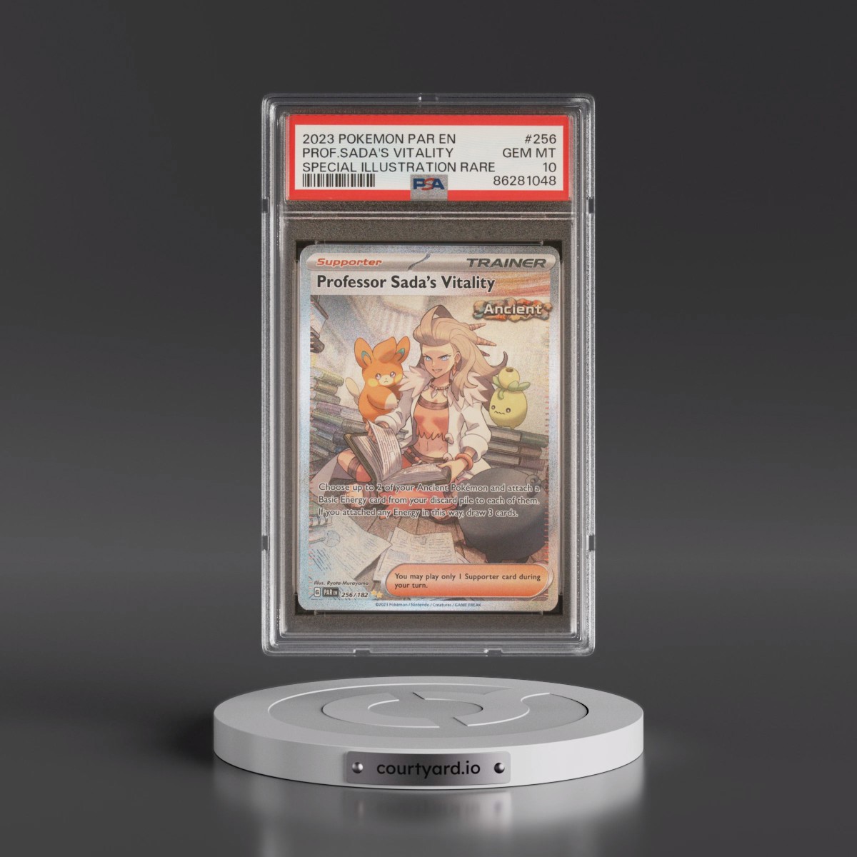 2023 Pokémon Par EN-Paradox Rift #256 Professor Sada's Vitality - Special Illustration Rare (PSA 10 GEM MINT)