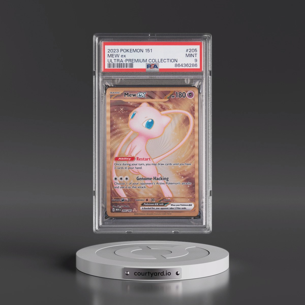 2023 Pokémon 151 Ultra-Premium Collection #205 Mew EX - Holo (PSA 9 MINT)