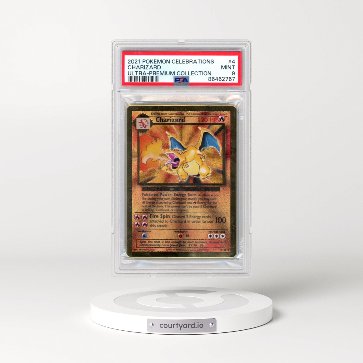 2021 Pokémon Celebrations Ultra-Premium Collection #4 Charizard (PSA 9 MINT)