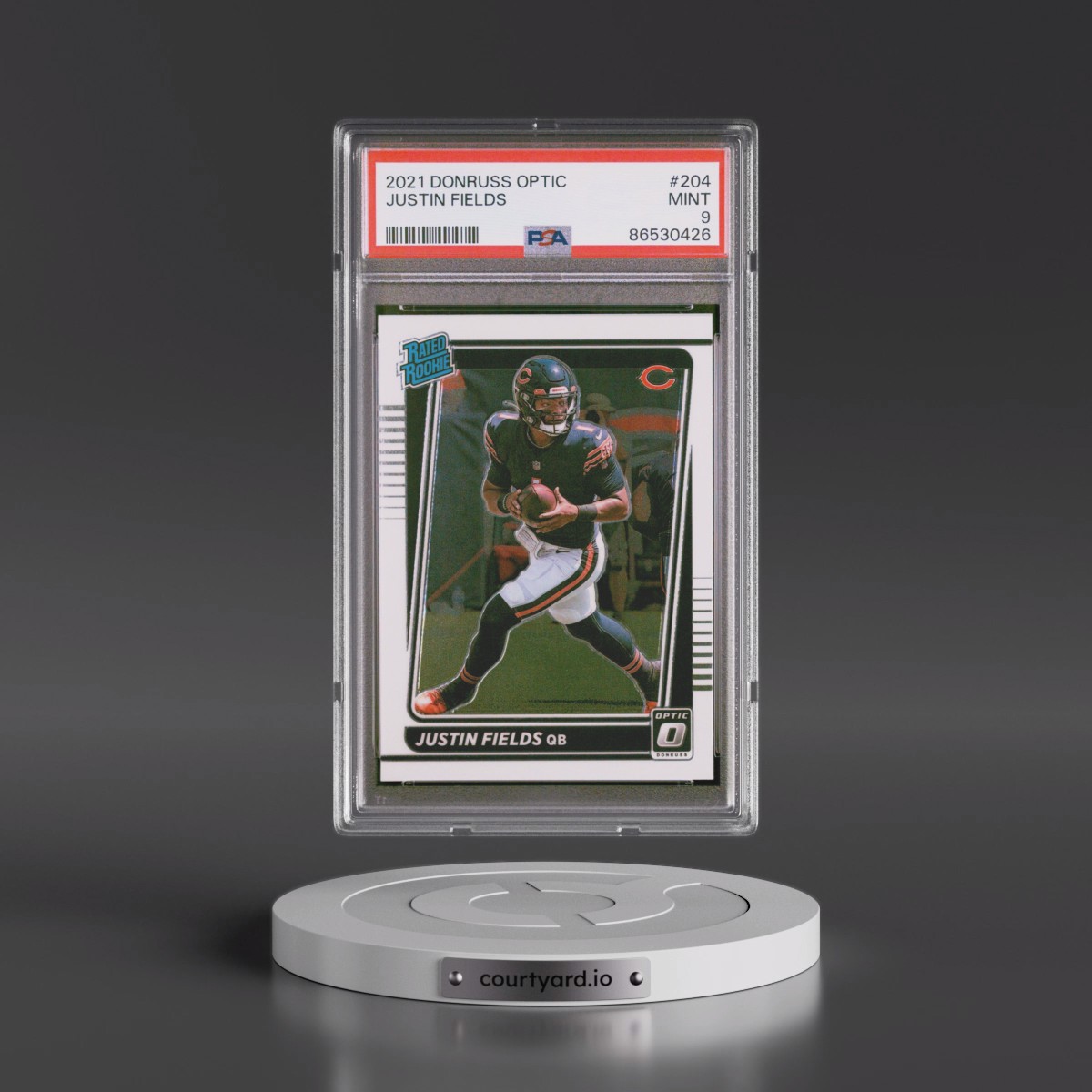 2021 Panini Donruss Optic #204 Justin Fields (PSA 9 MINT)