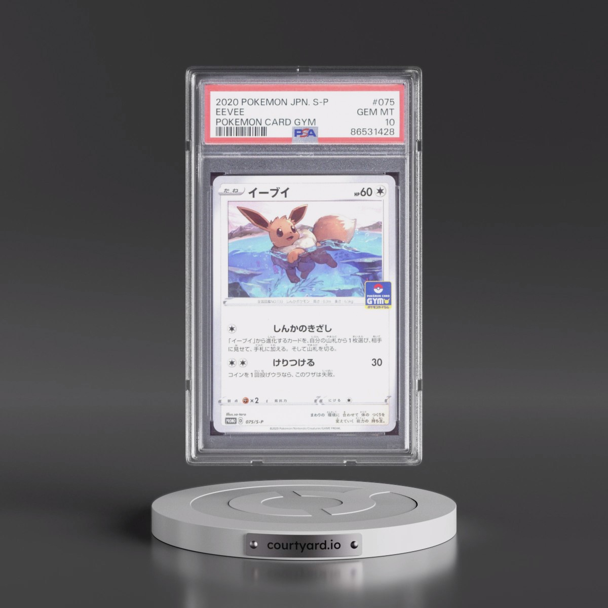 2020 Pokémon S Promo #075 Eevee - Pokemon Card Gym (PSA 10 GEM MINT)