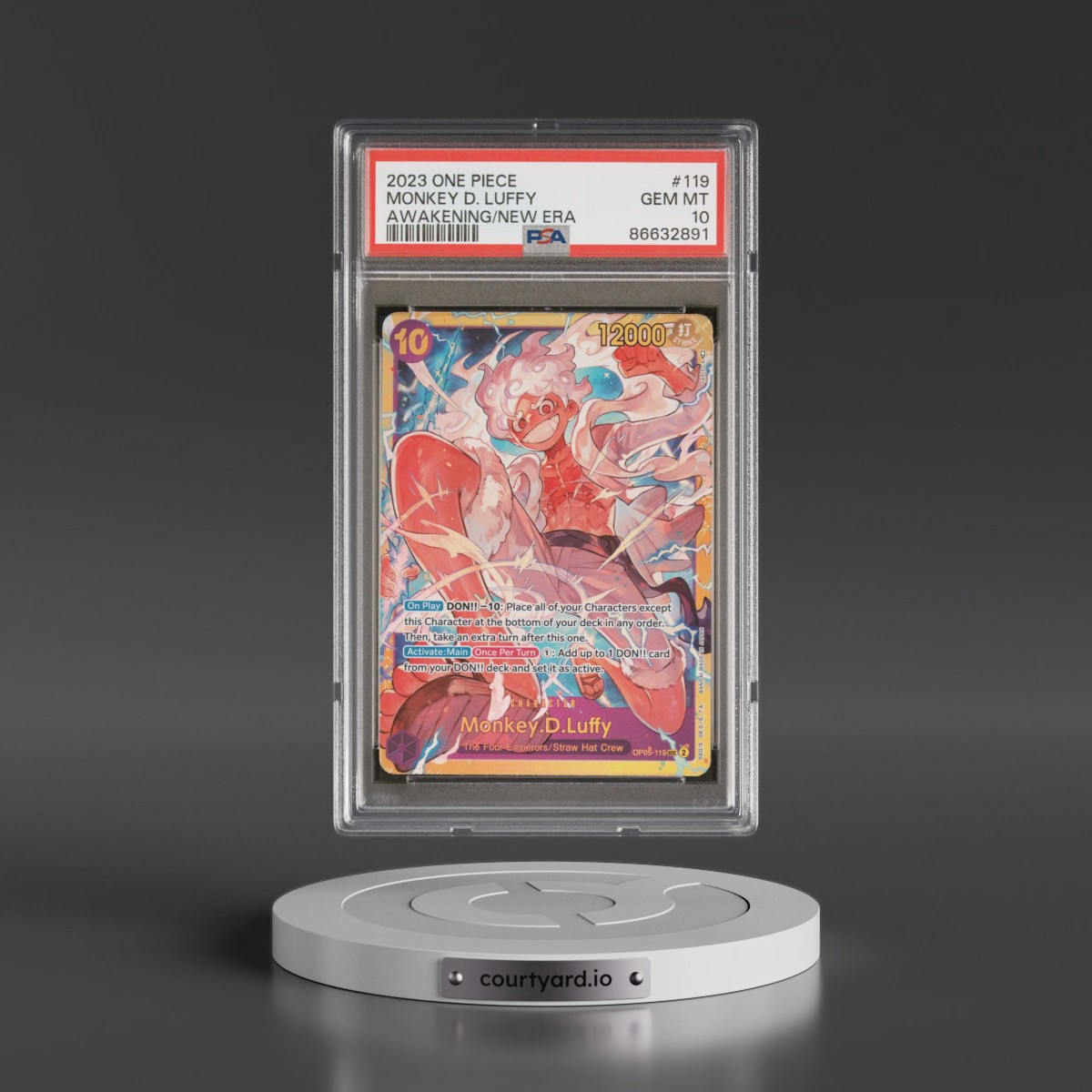 2023 One Piece OP05-Awakening of the New Era #119 Monkey D. Luffy (PSA 10 GEM MINT)