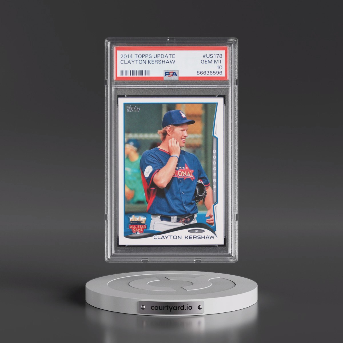 2014 Topps Update #US178 Clayton Kershaw (PSA 10 GEM MINT)