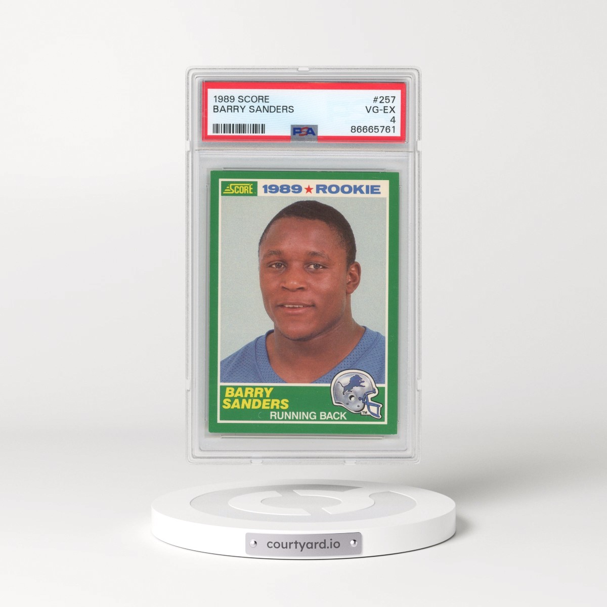 1989 Score #257 Barry Sanders (PSA 4 VG-EX)