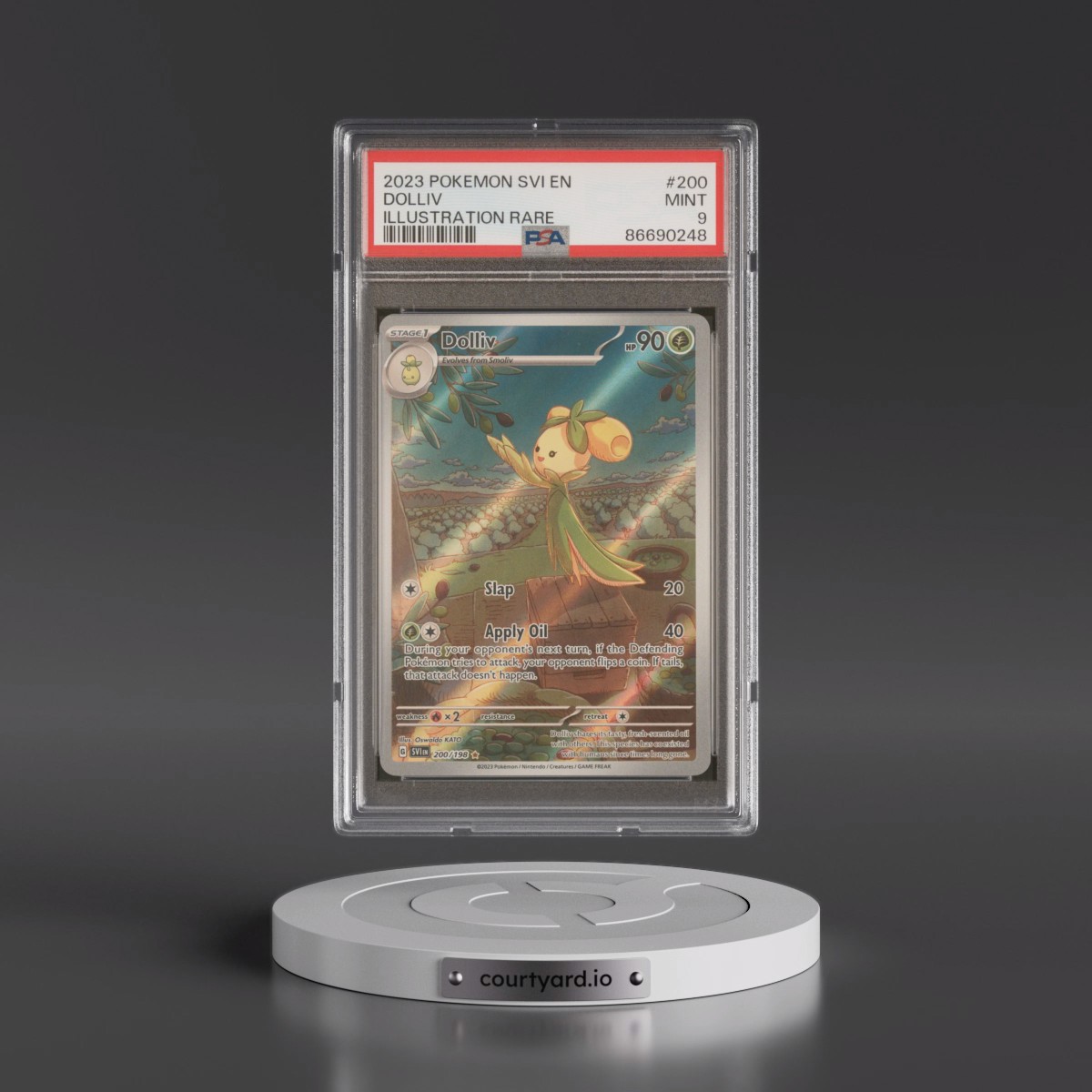 2023 Pokémon Svi EN-Scarlet & Violet #200 Dolliv - Illustration Rare (PSA 9 MINT)