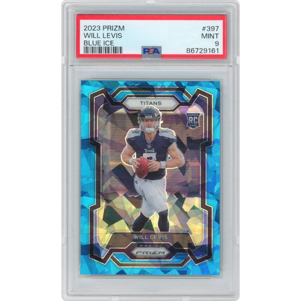 2023 Panini Prizm #397 Will Levis - Blue Ice (PSA 9 MINT)