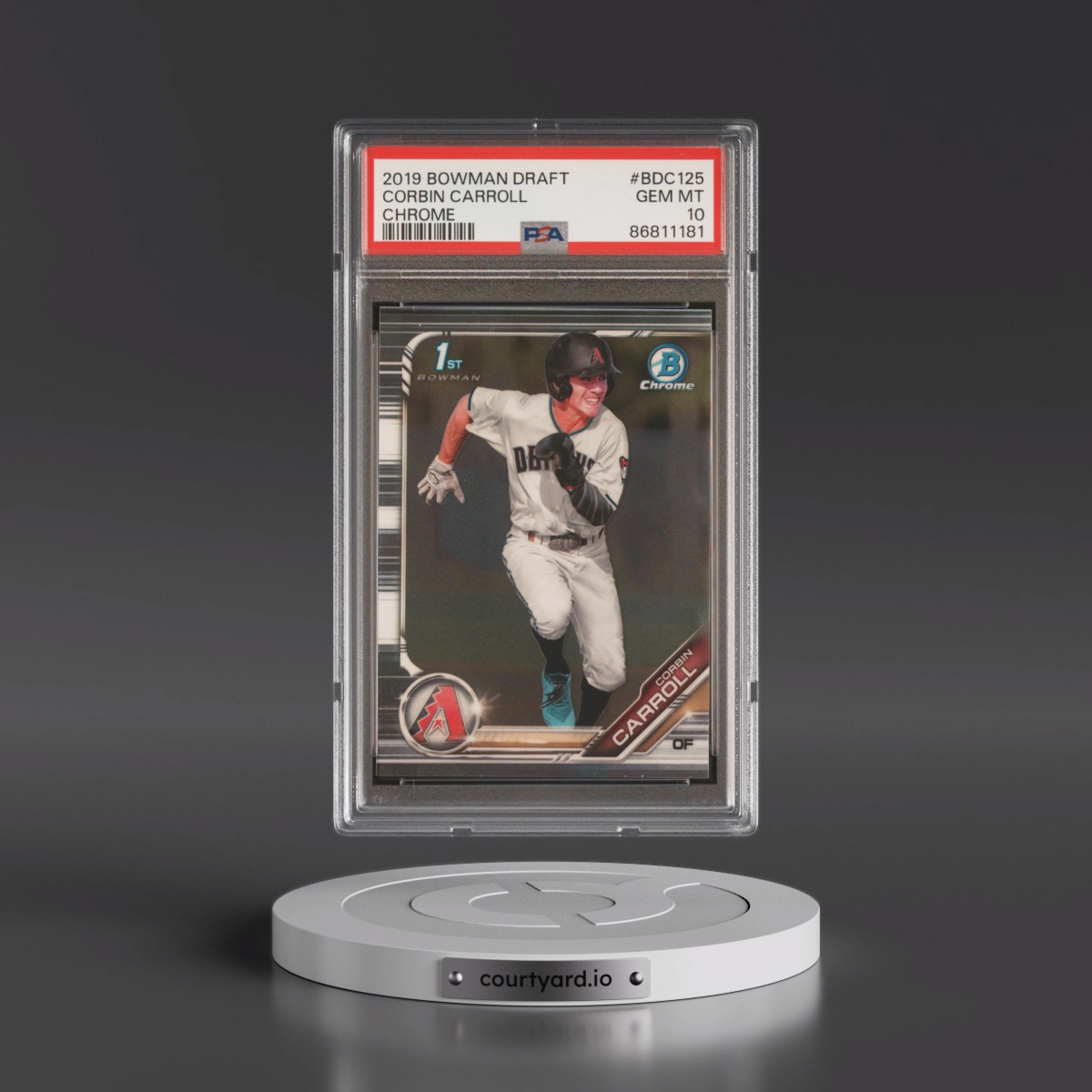 2019 Bowman Draft #BDC125 Corbin Carroll - Chrome (PSA 10 GEM MINT)