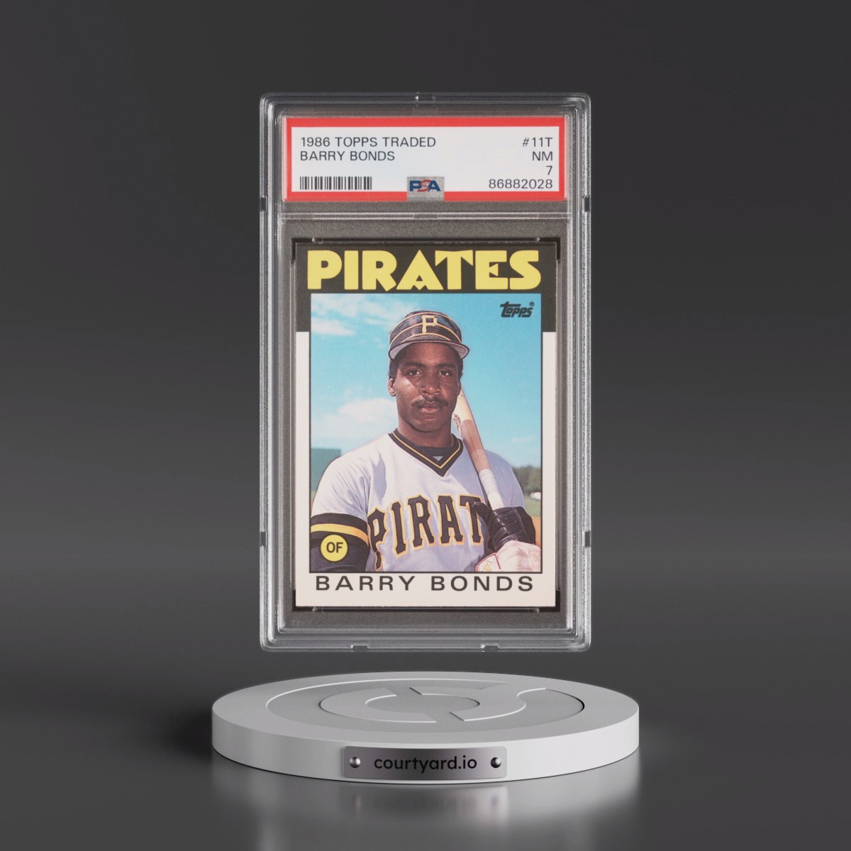 1986 Topps Traded #11T Barry Bonds (PSA 7 NM)