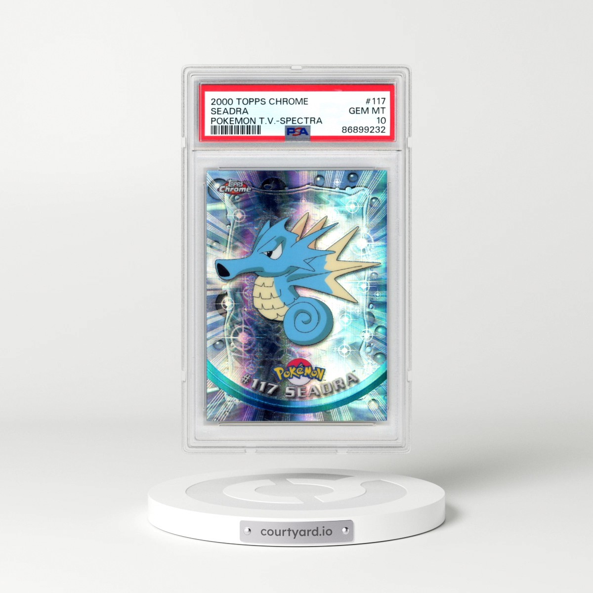 2000 Topps Chrome Pokémon T.V. #117 Seadra - Spectra (PSA 10 GEM MINT)