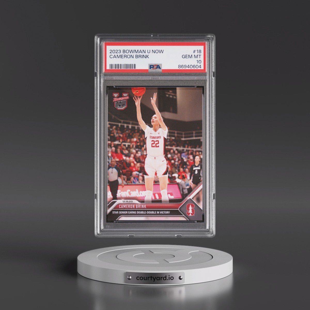 2023 Bowman U Now #18 Cameron Brink (PSA 10 GEM MINT)