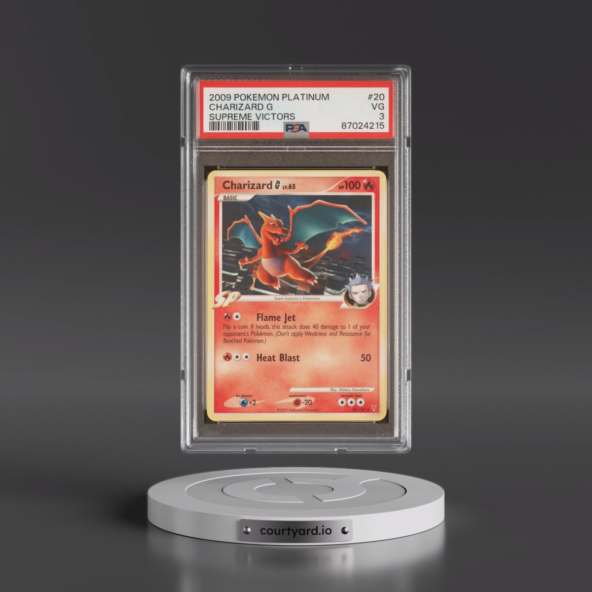 2009 Pokémon Platinum Supreme Victors #20 Charizard G (PSA 3 VG)