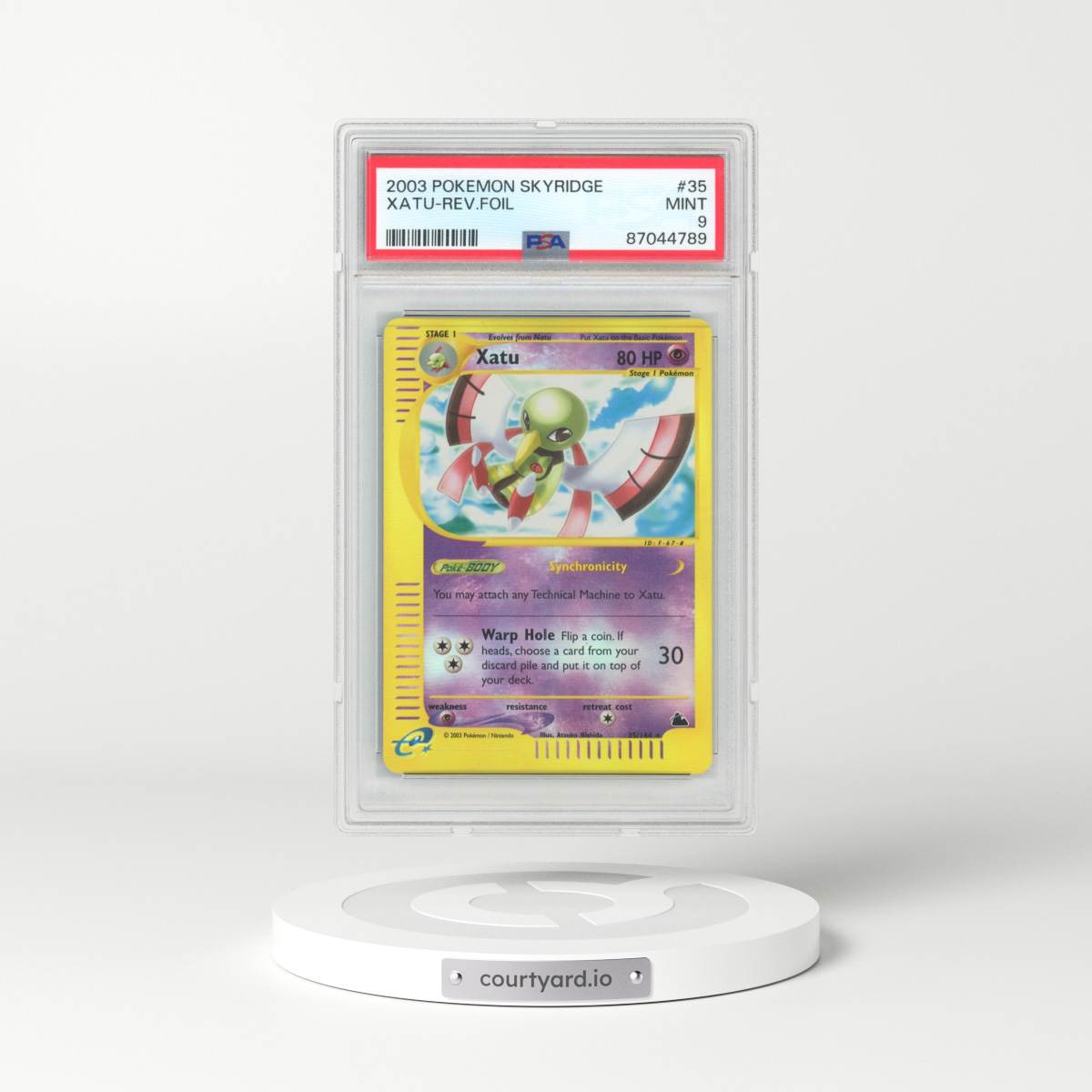 2003 Pokémon Skyridge #35 Xatu - Reverse Foil (PSA 9 MINT)