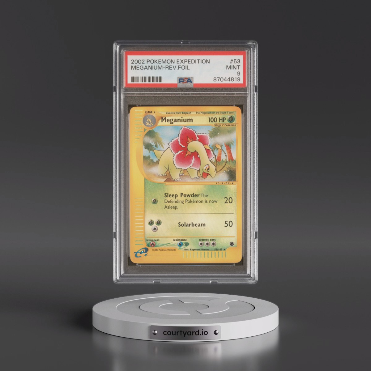 2002 Pokémon Expedition #53 Meganium - Reverse Foil (PSA 9 MINT)