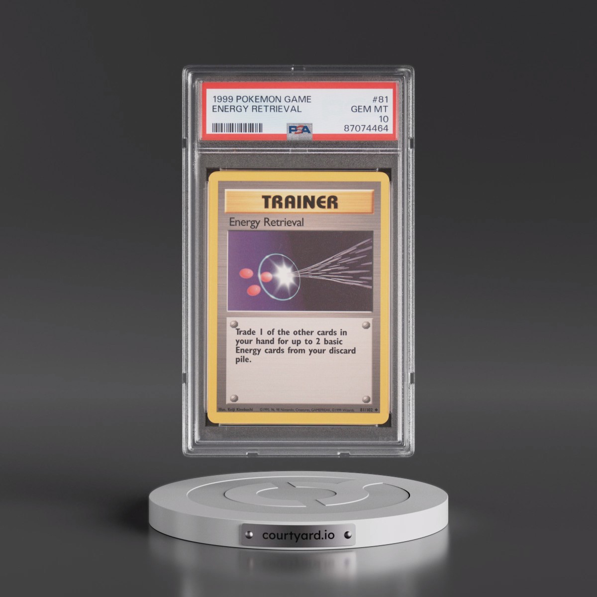 1999 Pokémon Game #81 Energy Retrieval (PSA 10 GEM MINT)