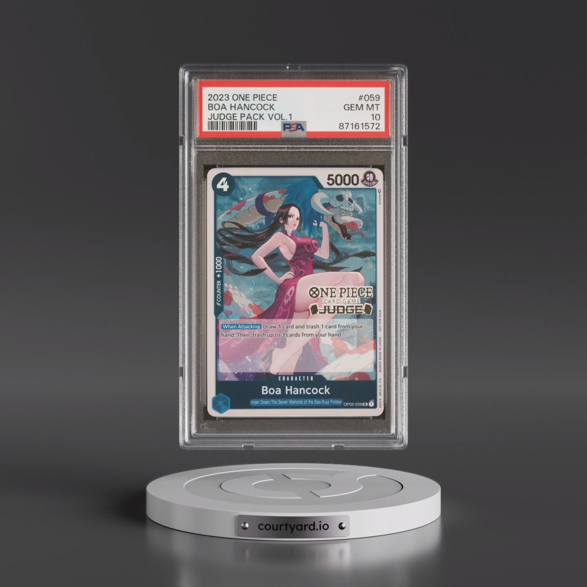 2023 One Piece Judge Pack Volume 1 #059 Boa Hancock (PSA 10 GEM MINT)