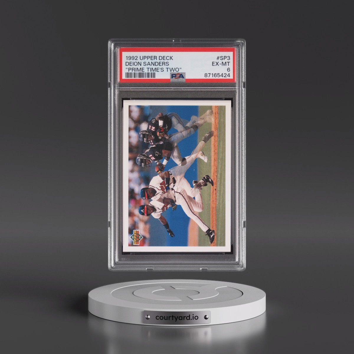 1992 Upper Deck #SP3 Deion Sanders - "Prime Time's Two" (PSA 6 EX-MT)