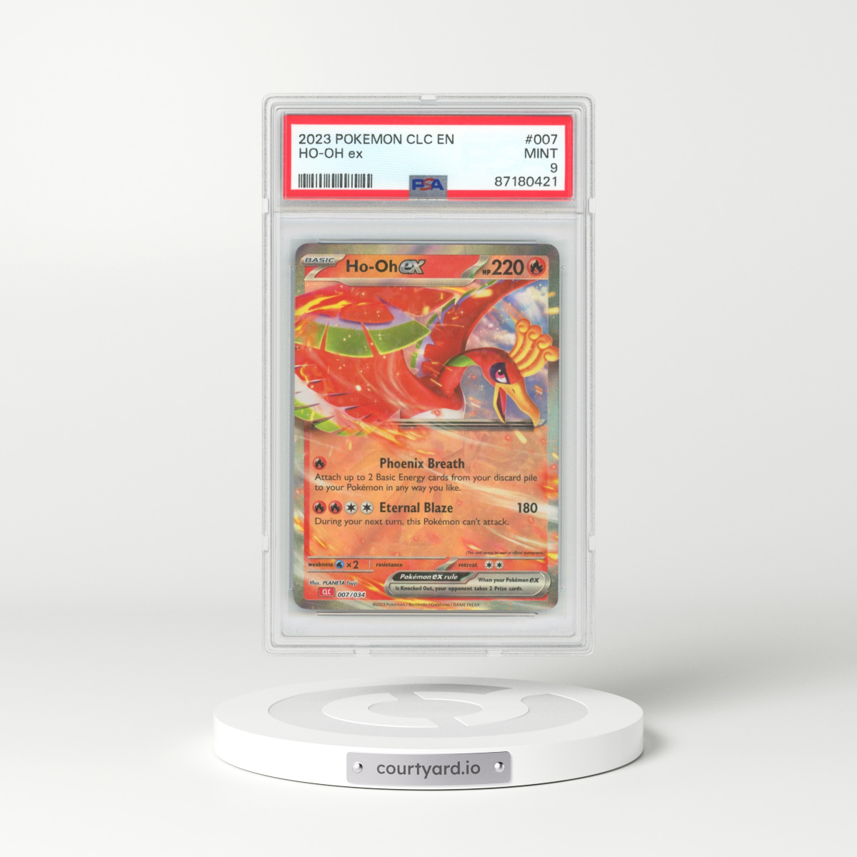 2023 Charizard & Ho-oh EX Deck #7 Ho-oh EX - Full Art Holo (PSA 9 MINT)