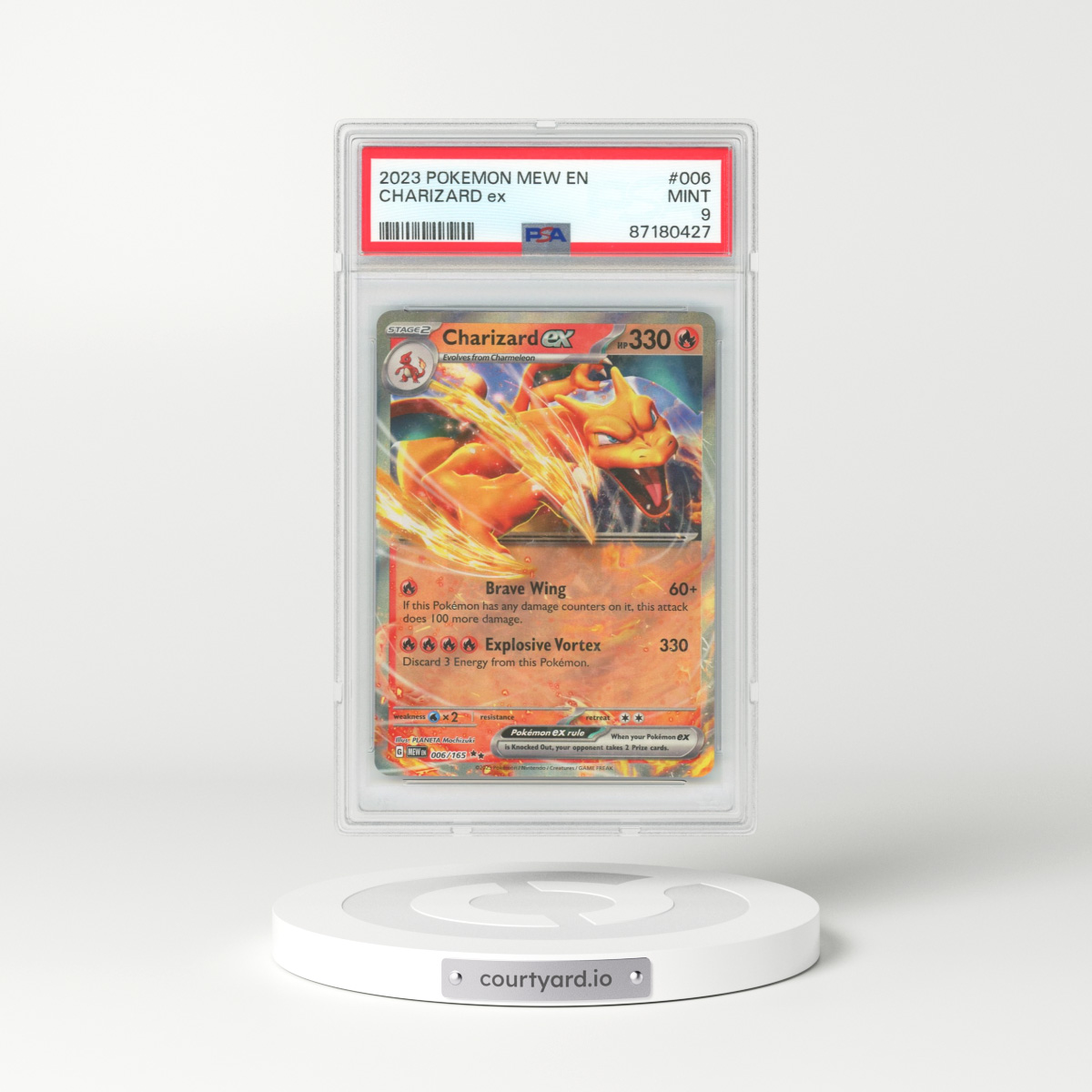 2023 Pokémon 151 #6 Charizard EX - Full Art Holo (PSA 9 MINT)